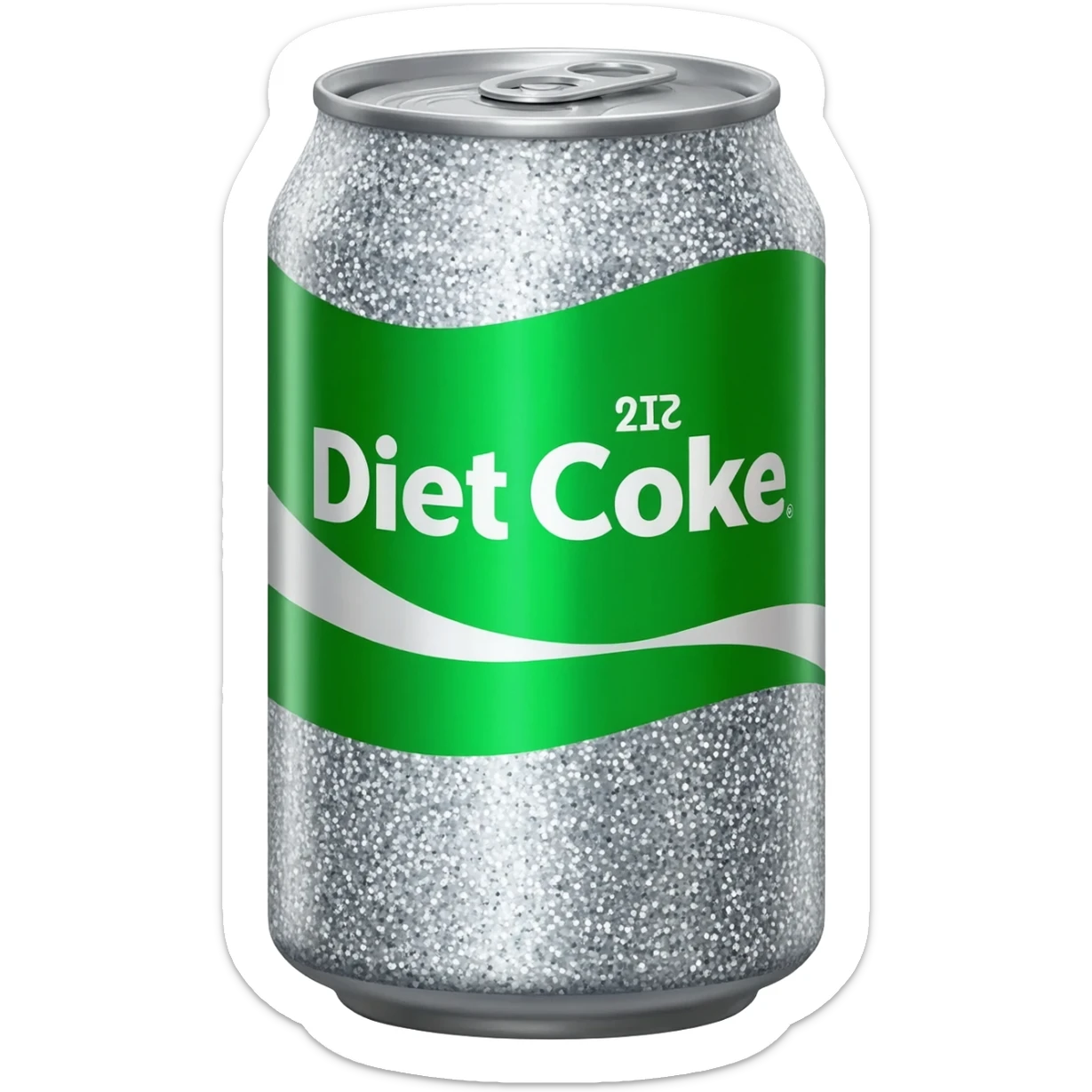 Glittery can of Diet Coke sticker