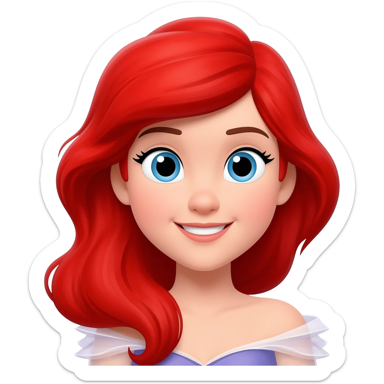 Ariel princess sticker
