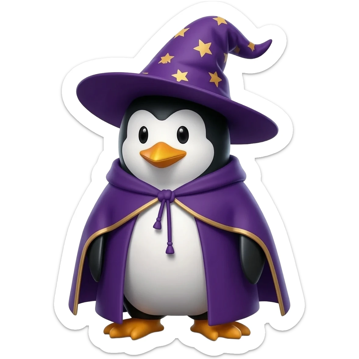 Penguin Wizard sticker