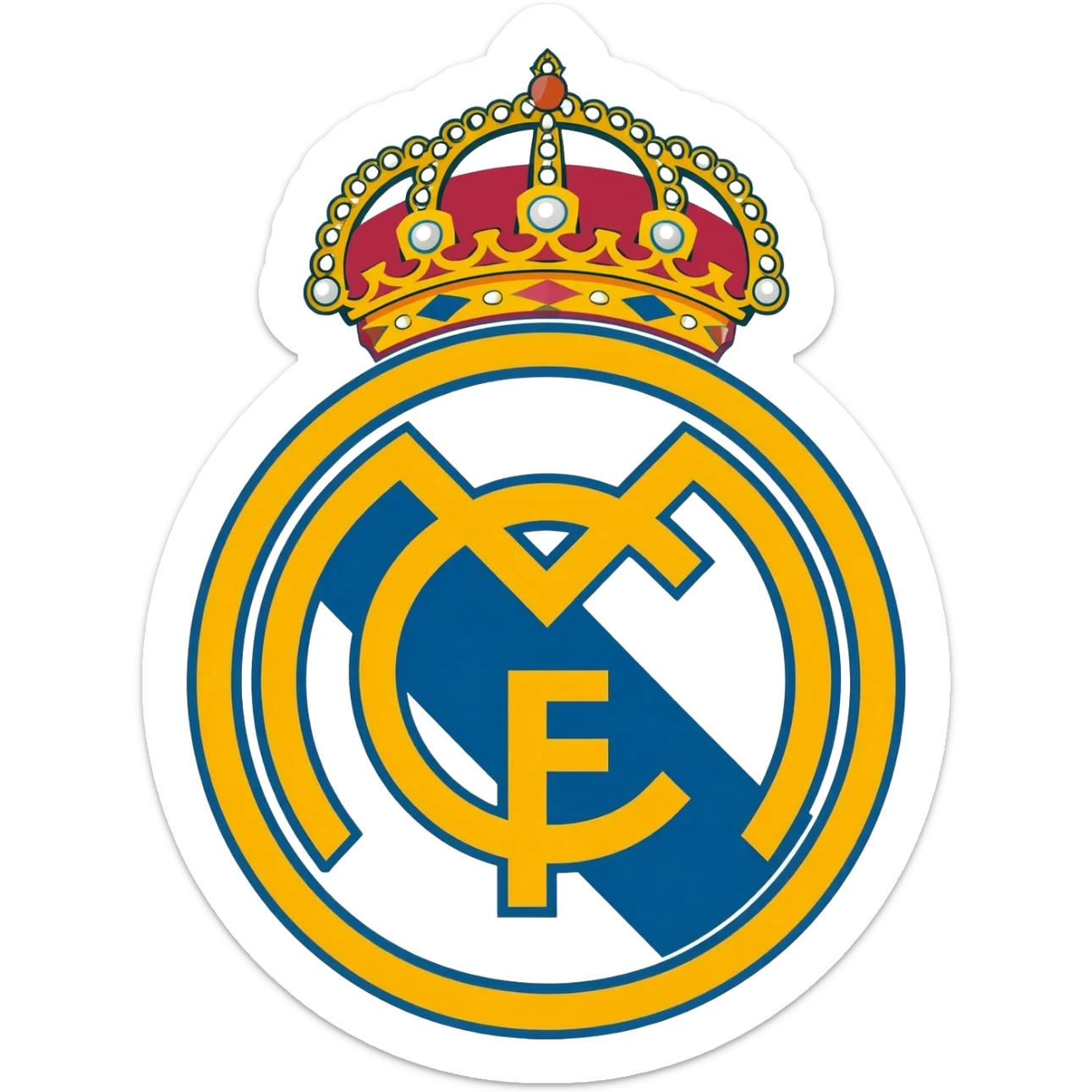 Real Madrid logo sticker