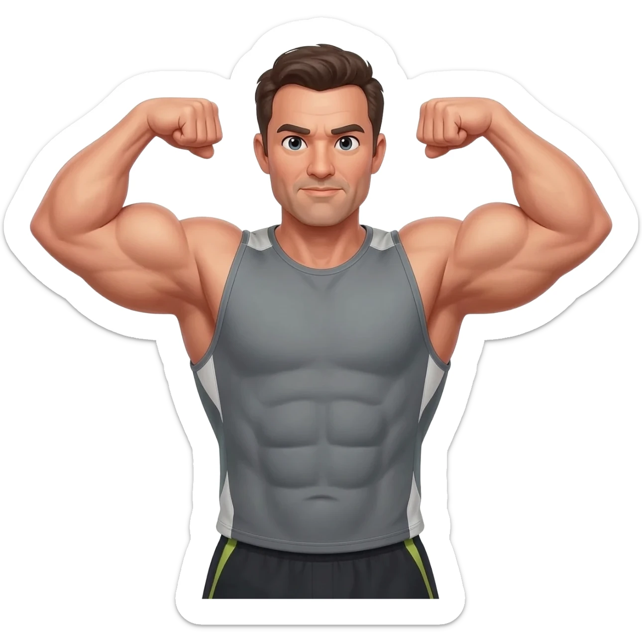 bodybuilder sticker