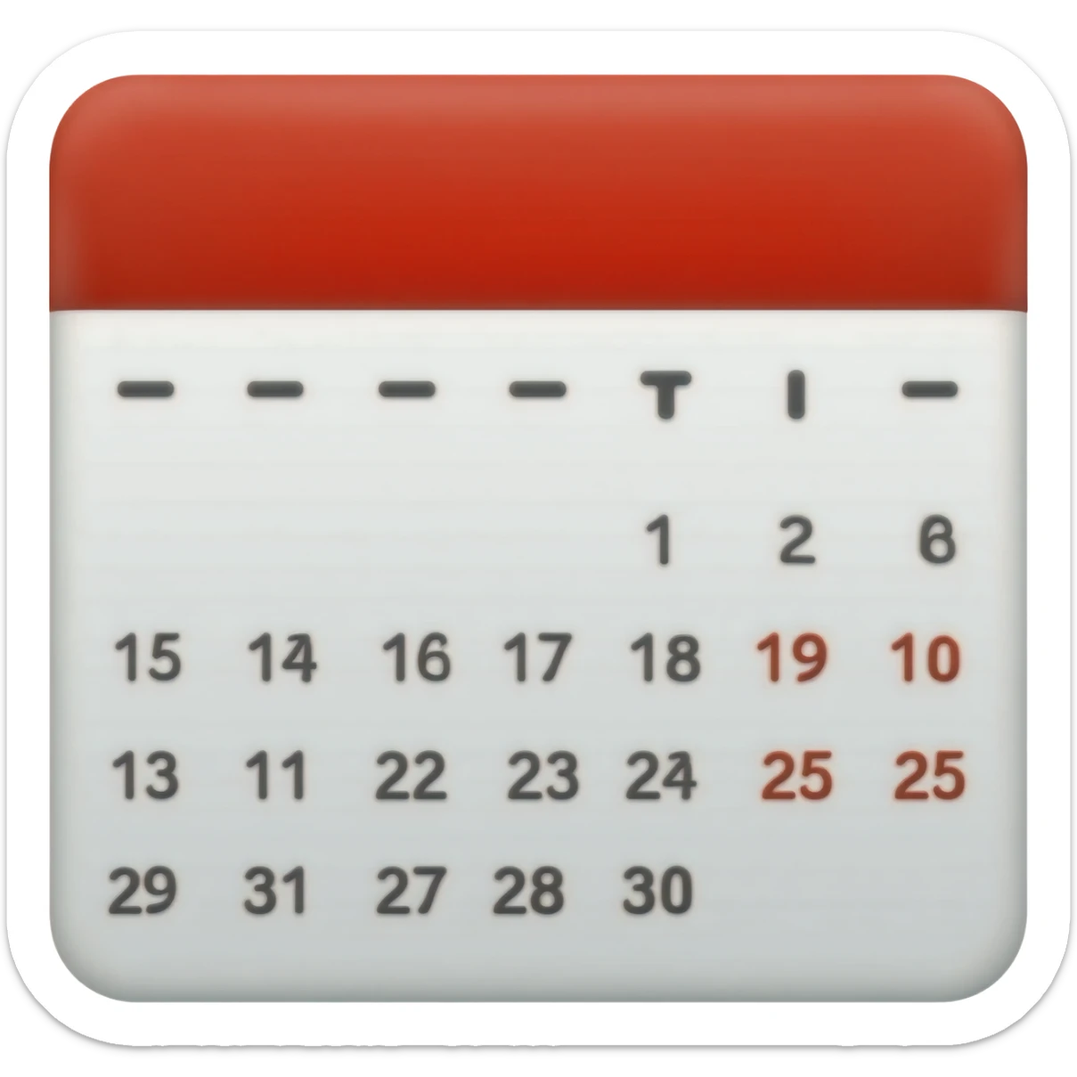 calendario sticker