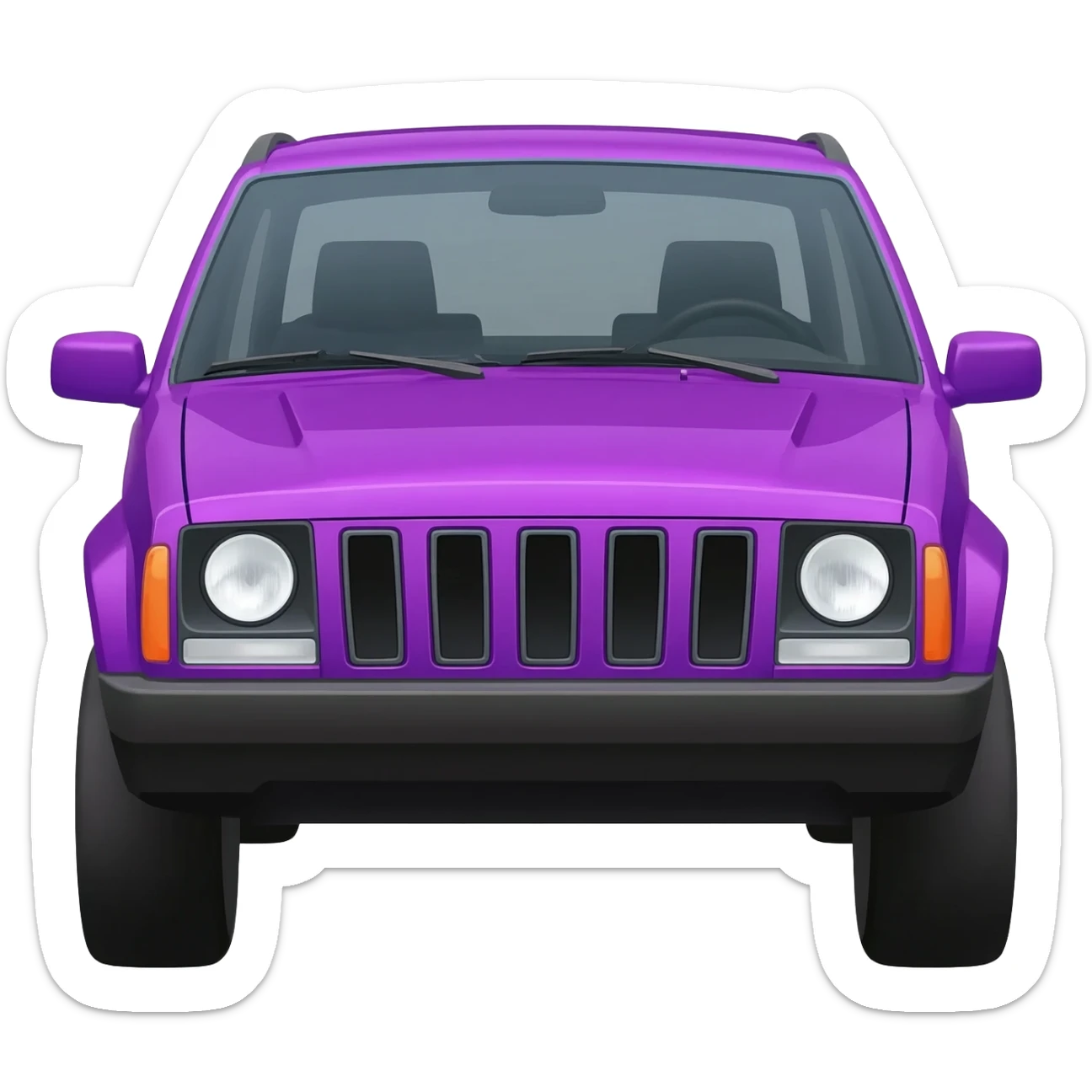 Purple Jeep Cherokee sticker