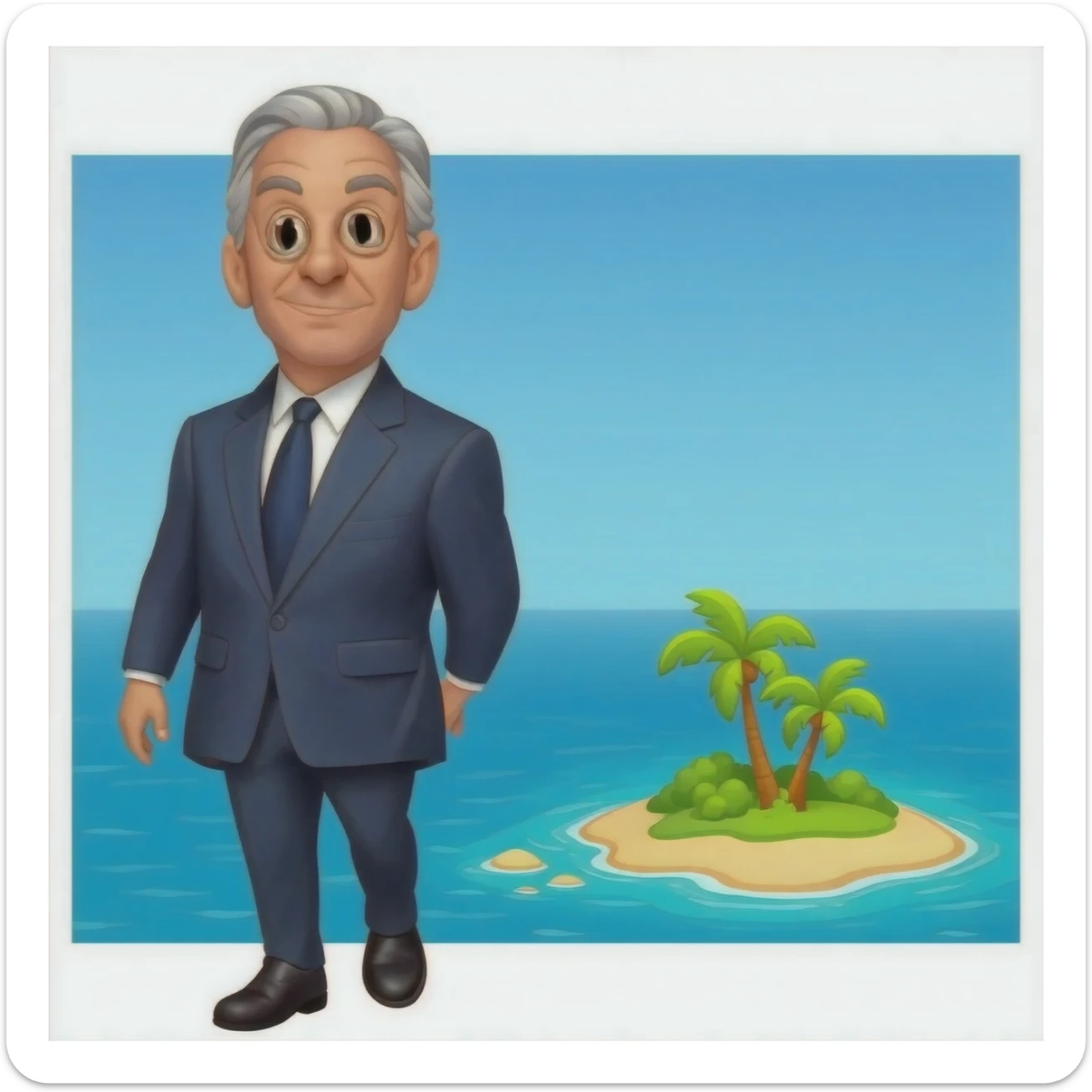 epstein next  to an island sticker