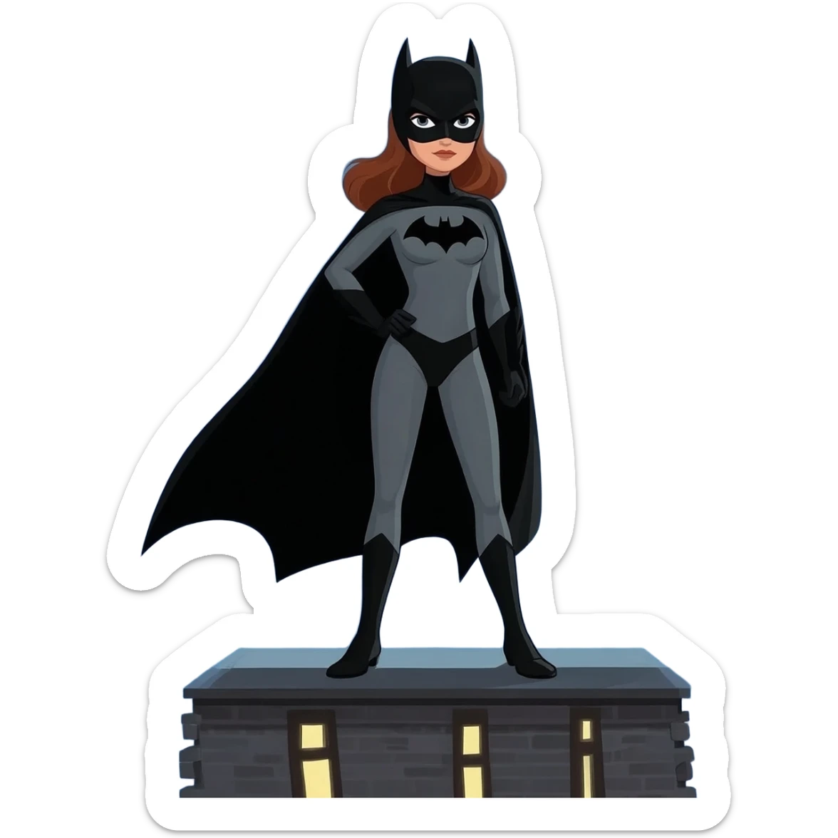 bat girl sticker