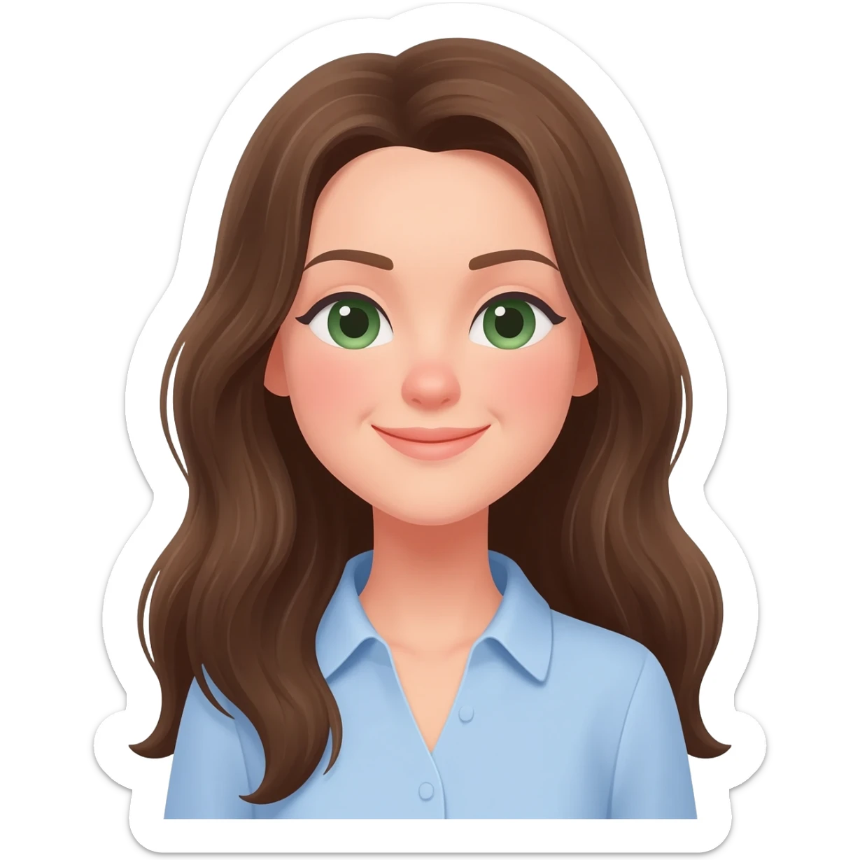 CREA UN EMOJI SOBRE UNA MUJER EN PAZ sticker