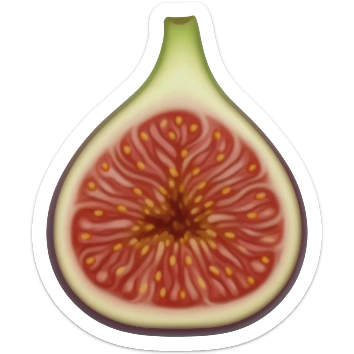 Fig fruit sticker