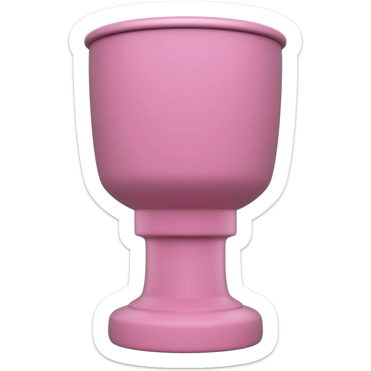 Свело розовая чашка stanley sticker