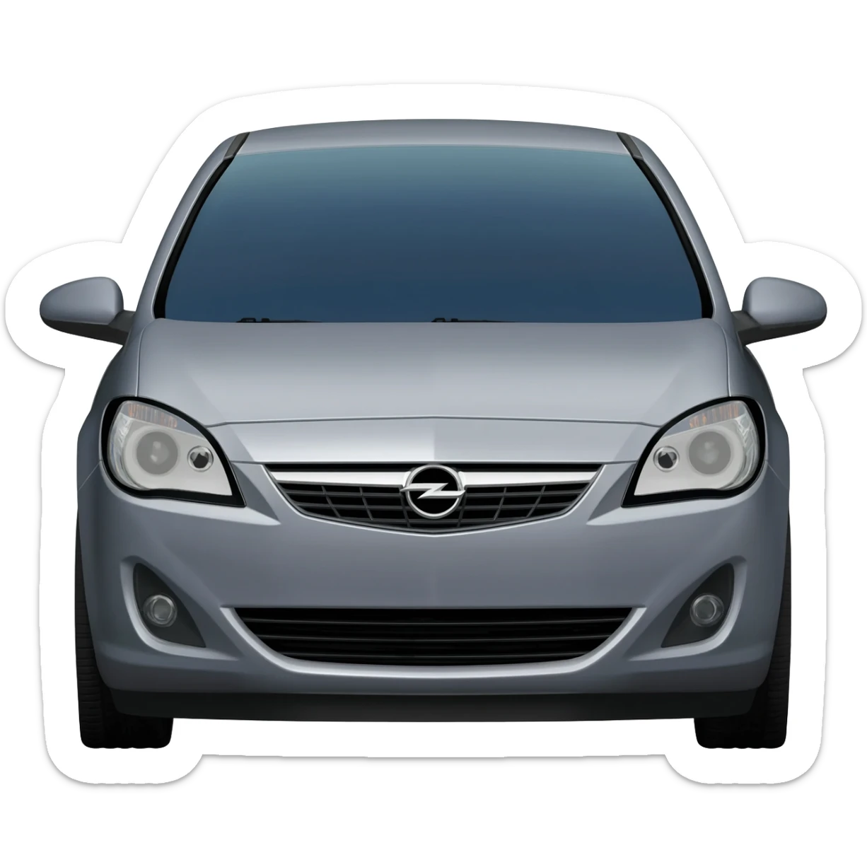 Opel Astra G front view sticker