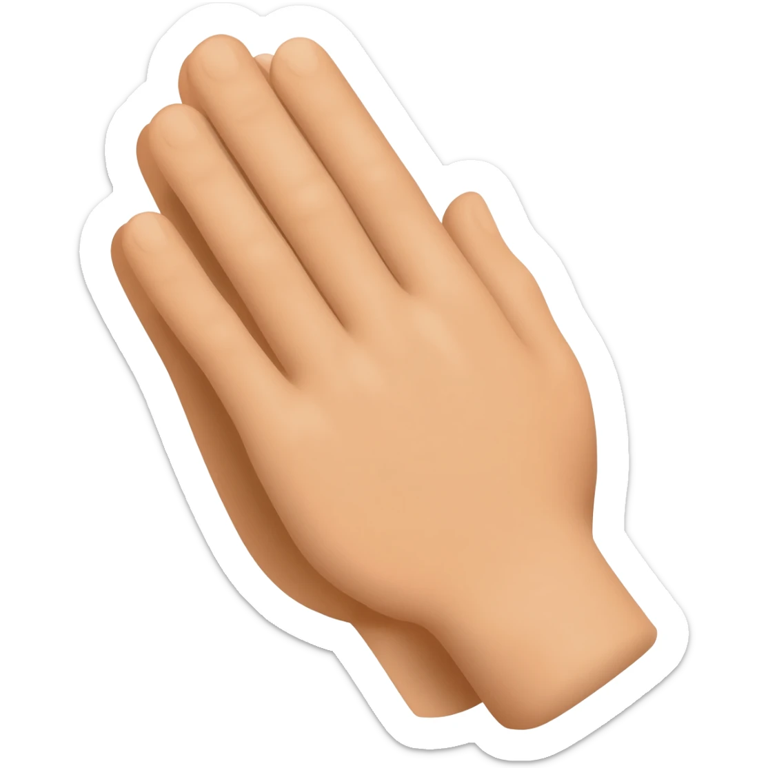 Prayer hands sticker
