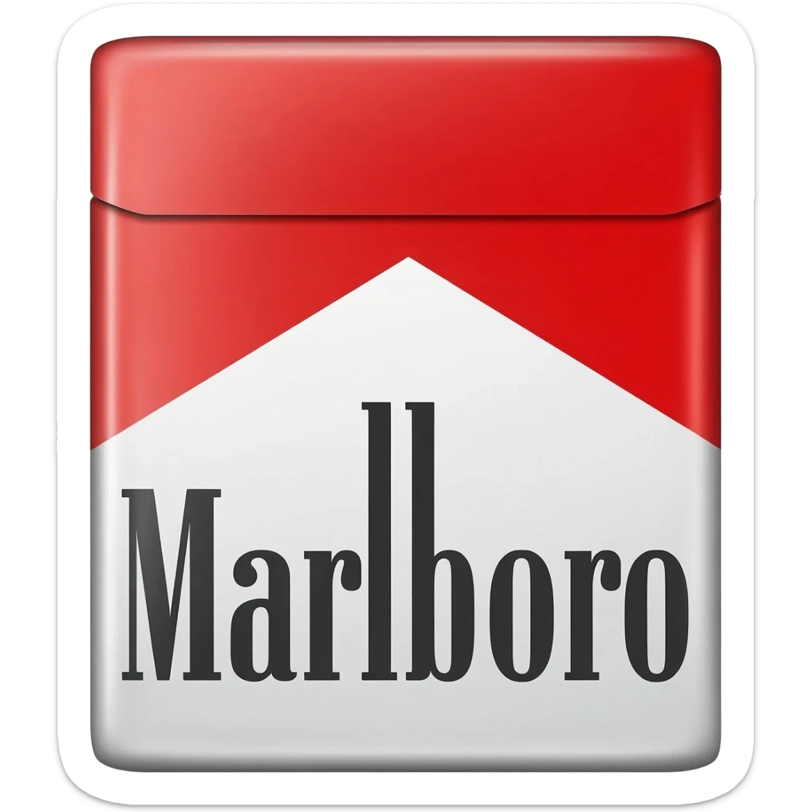make me a sticker marlboro red soft pack cigarette pack sticker