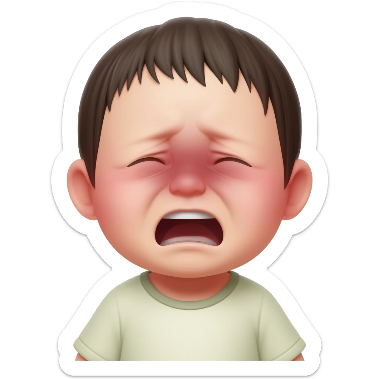 in pain japanese baby sticker