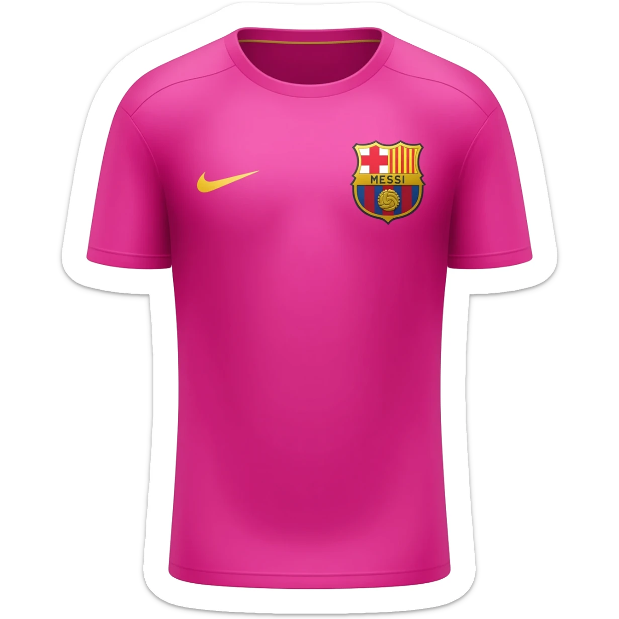 Pink Messi shirt sticker