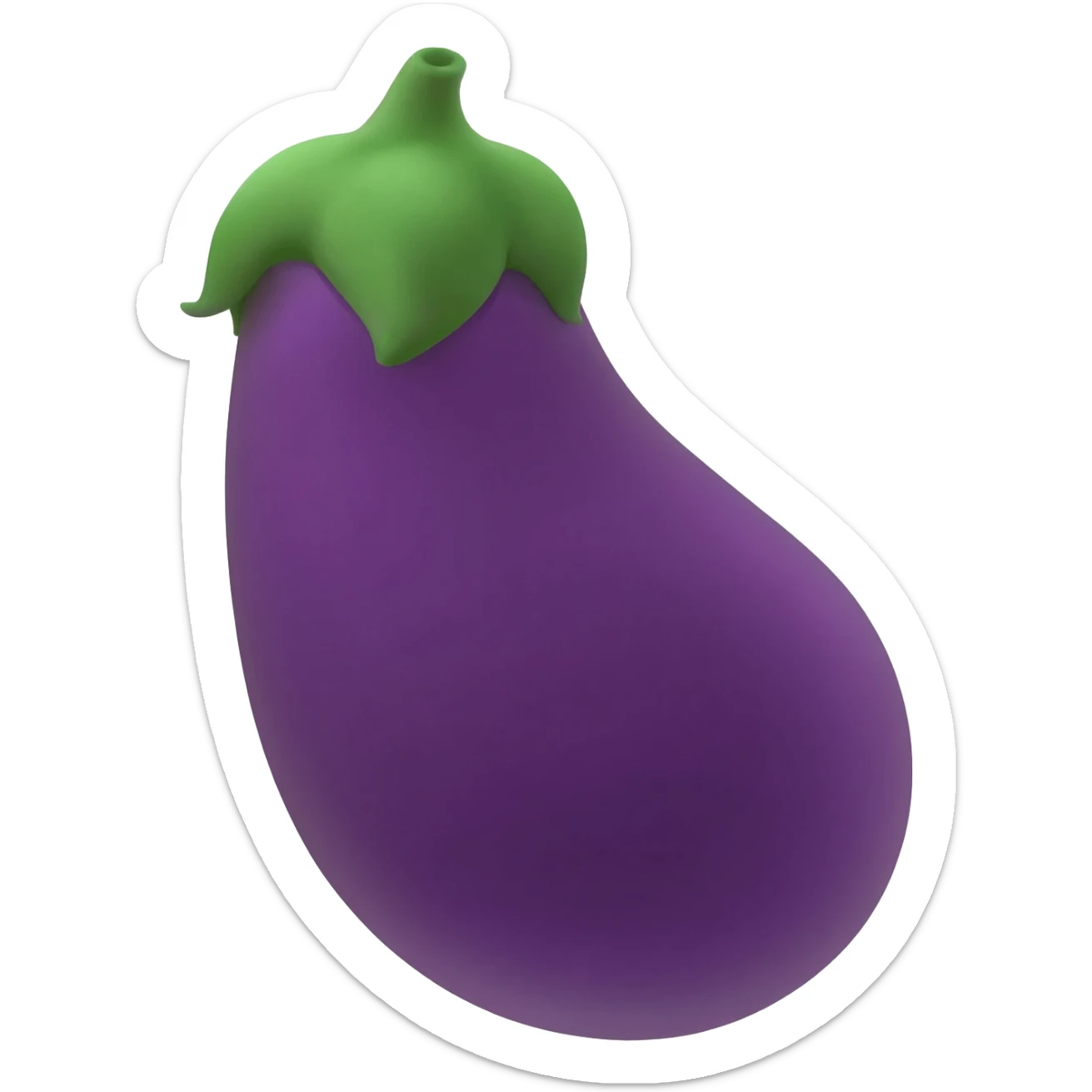 Sonic eggplant sticker