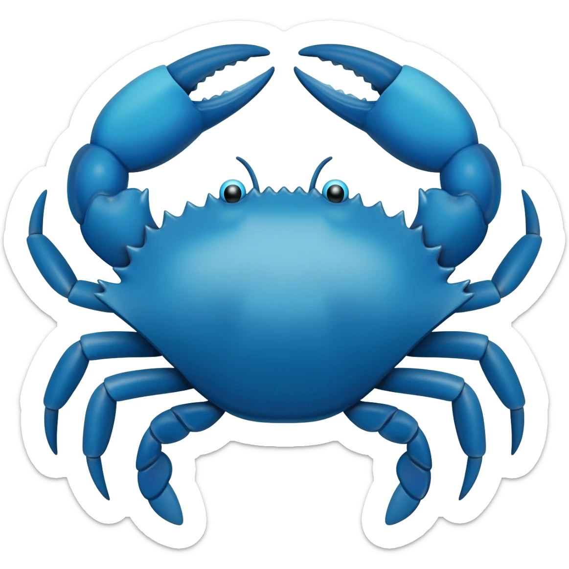 blue crab sticker
