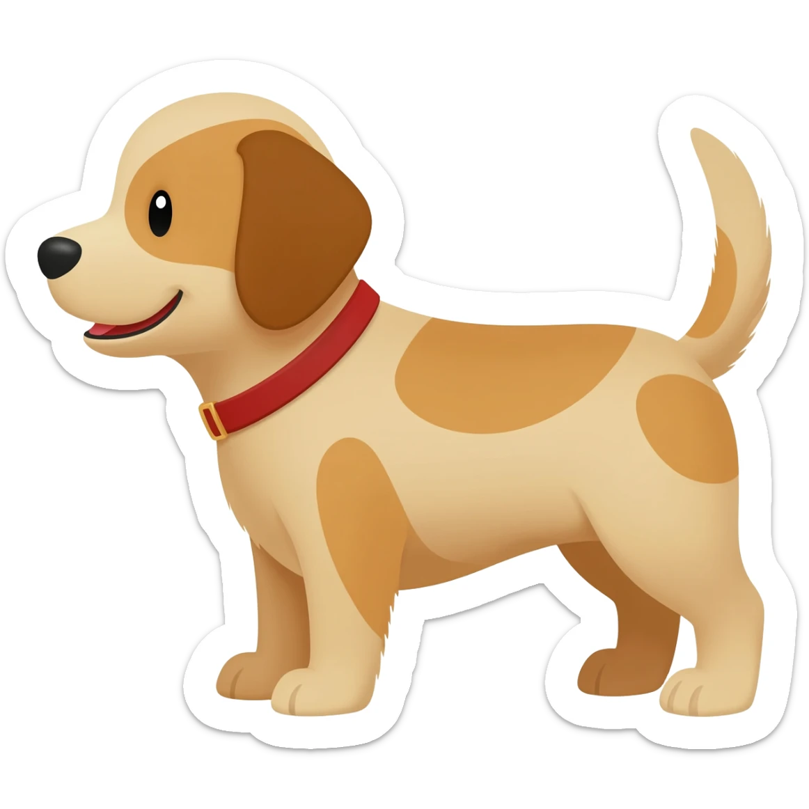 šťastný pes sticker