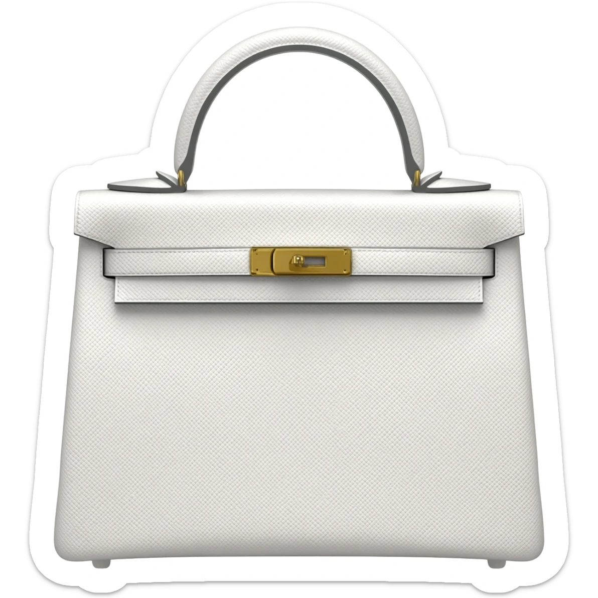 matte white kelly hermes bag sticker