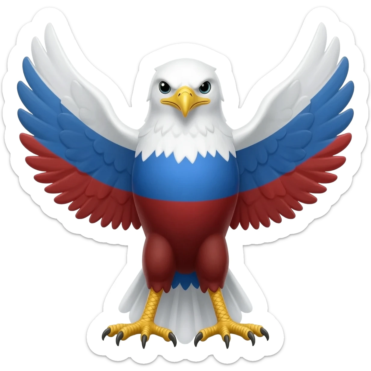 Russian eagle (2 headed) sticker
