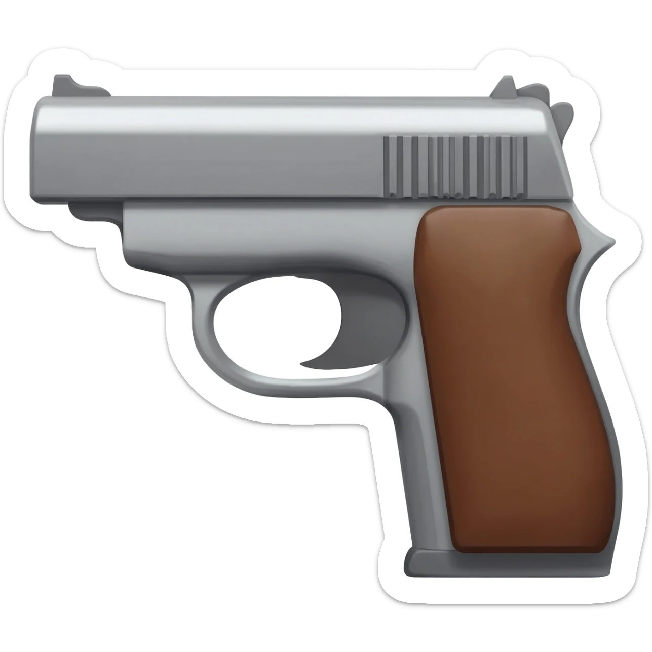 Generaun emoji de una pistola sticker