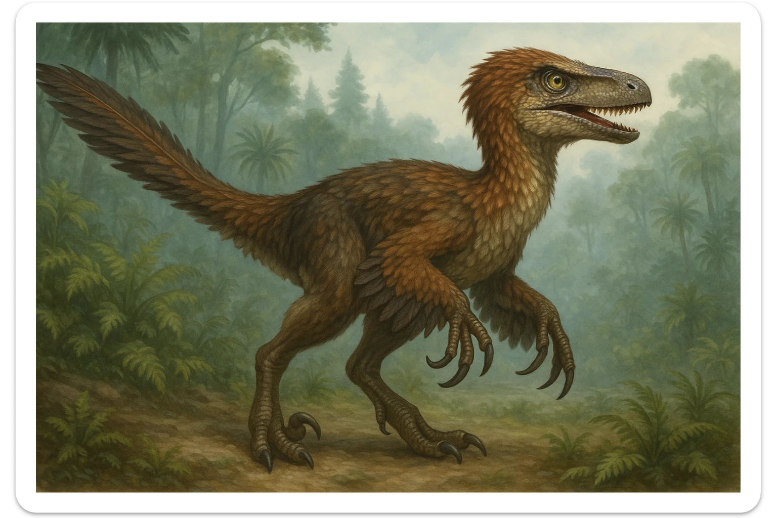 Velociraptor sticker