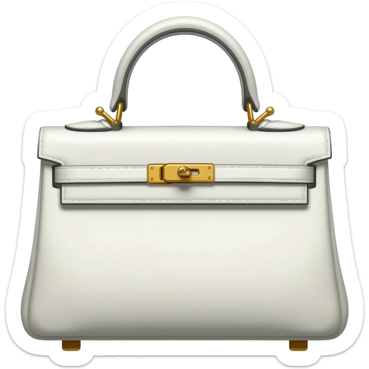 white birkin hermes bag sticker