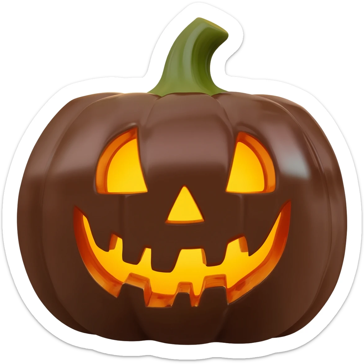 Chocolate pumpkin sticker