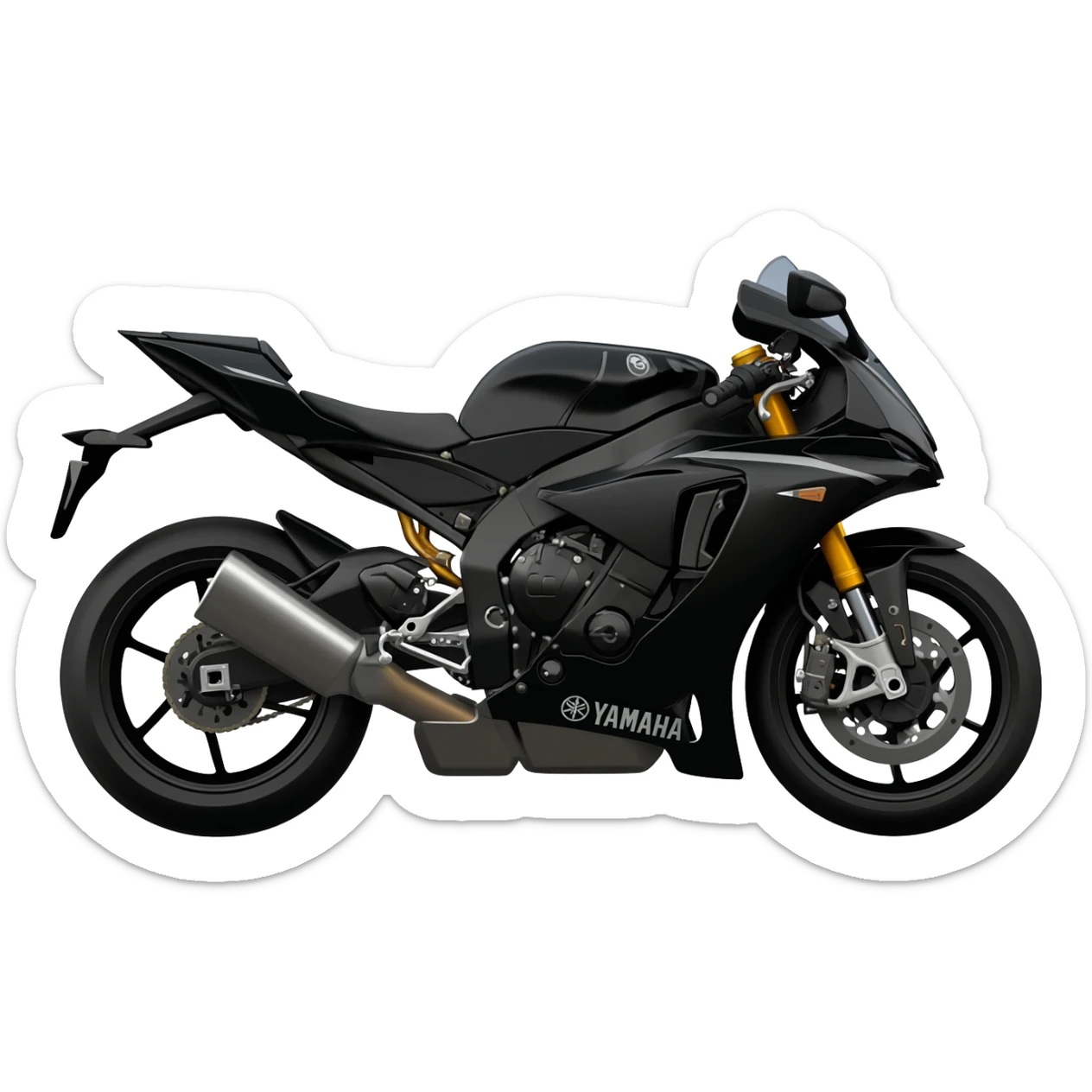 black r1 sticker