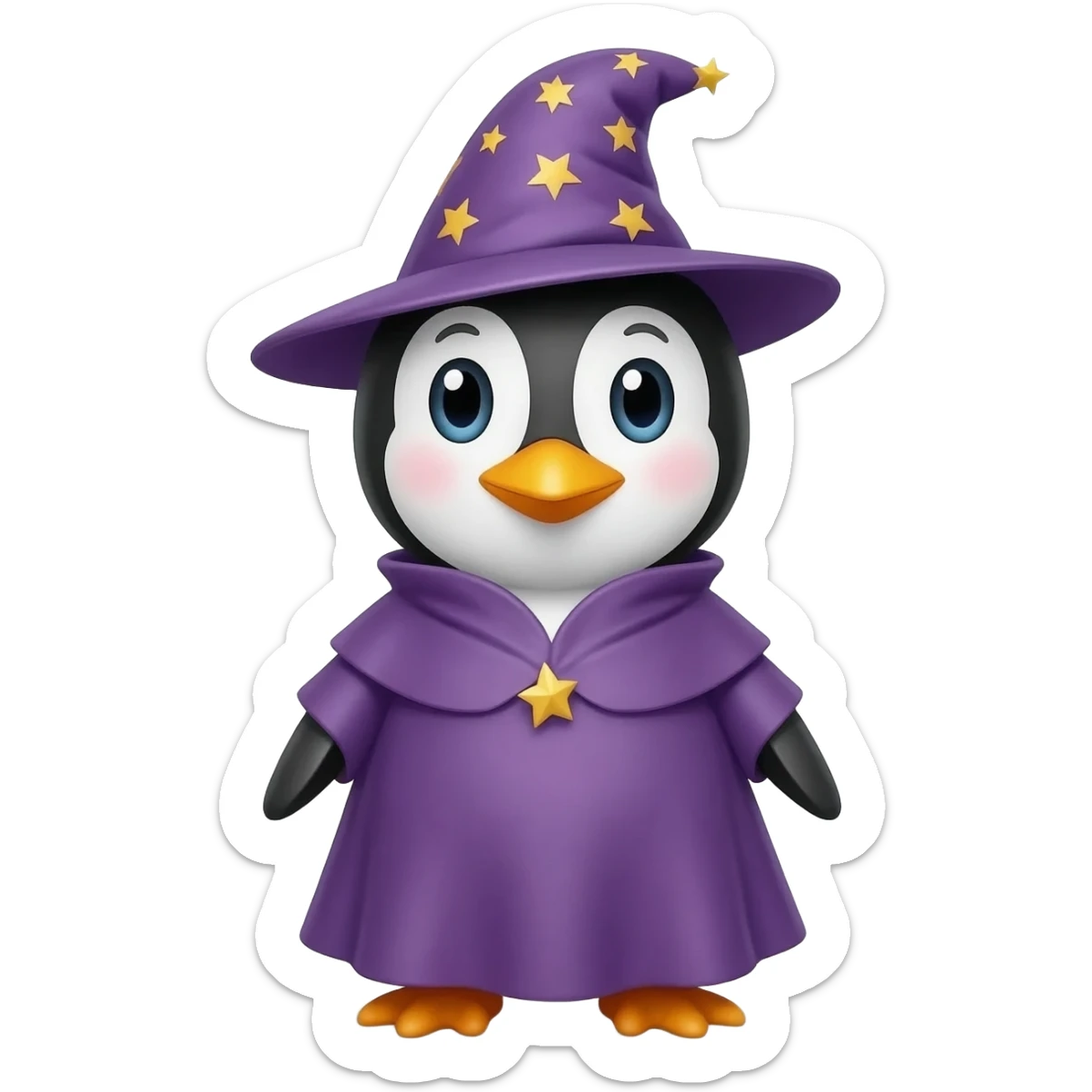 Penguin Wizard sticker
