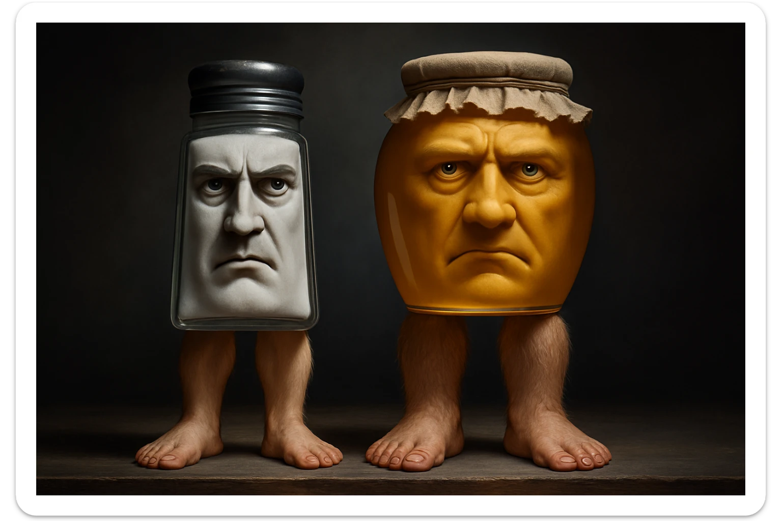 crea una fotografia ratio 16.9 identica a esta no debes cambiar nada solo darmela en estilo Foto hiper realista,no debes agrgar elementos ni letras todo debe permanecer igual y con la isma paleta de colores y expresiones.puede arreglar unpoco parta qsean mas vivos los colores sticker