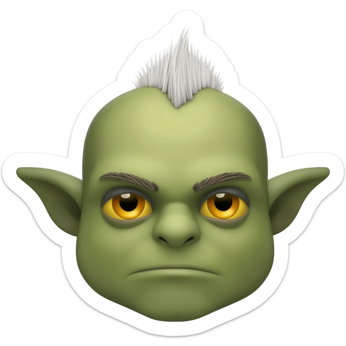 Gremlin with white mohawk sticker