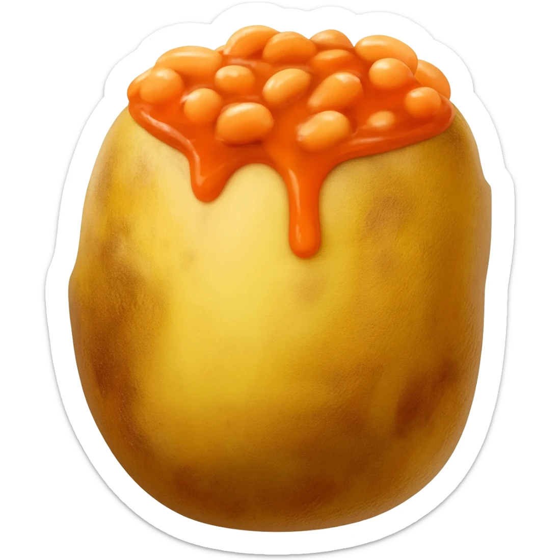 Jacket potato and baked beans sticker