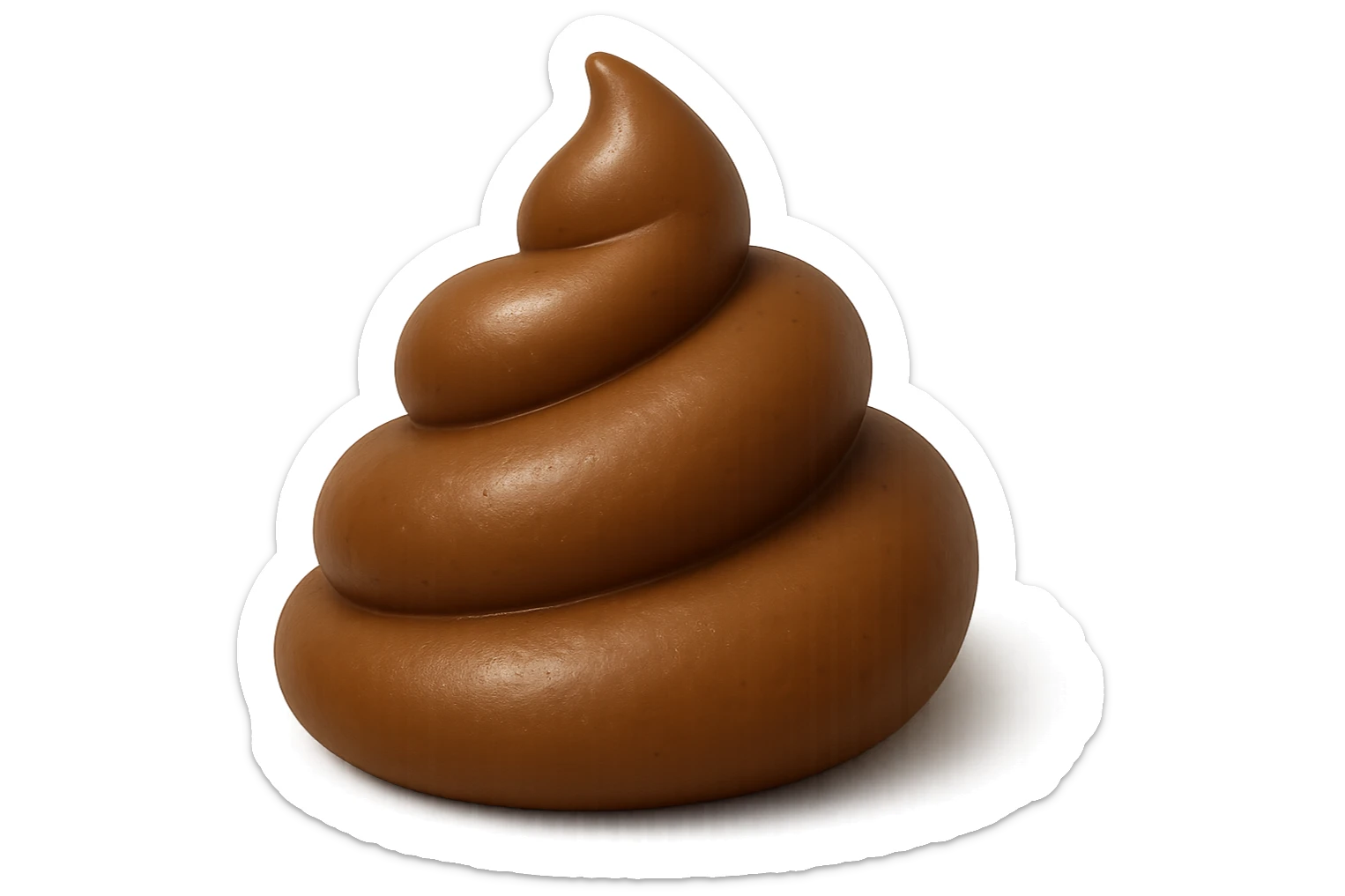 EMOJI STILE IPHONE 3D DI UNa montagna di feci a palline stile emoji iphone E FALLO MOLTO REALISTICO IN 3D sticker