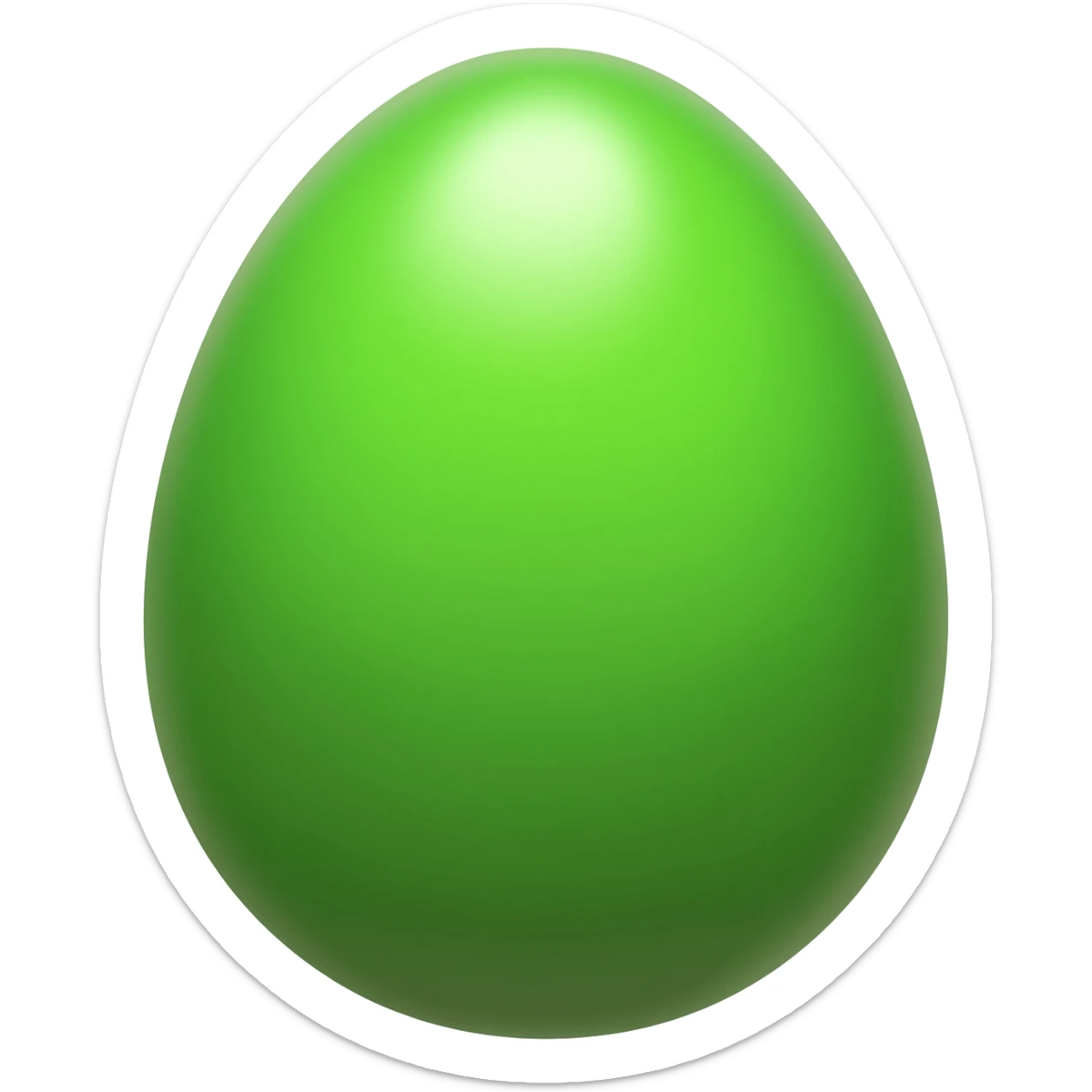 Green dragon egg sticker