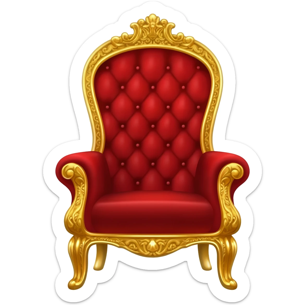 red throne sticker