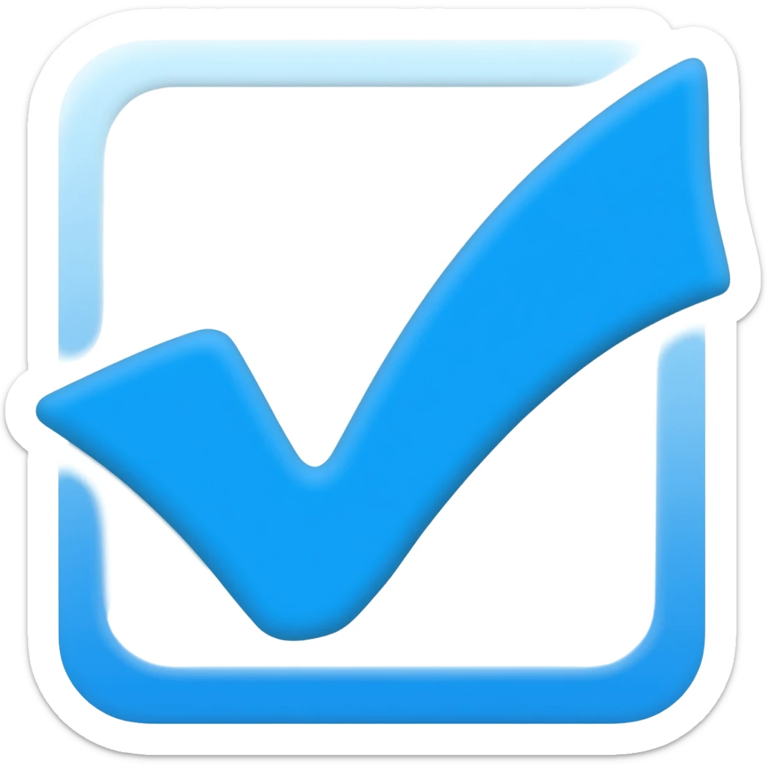 Verificado azul palomita sticker