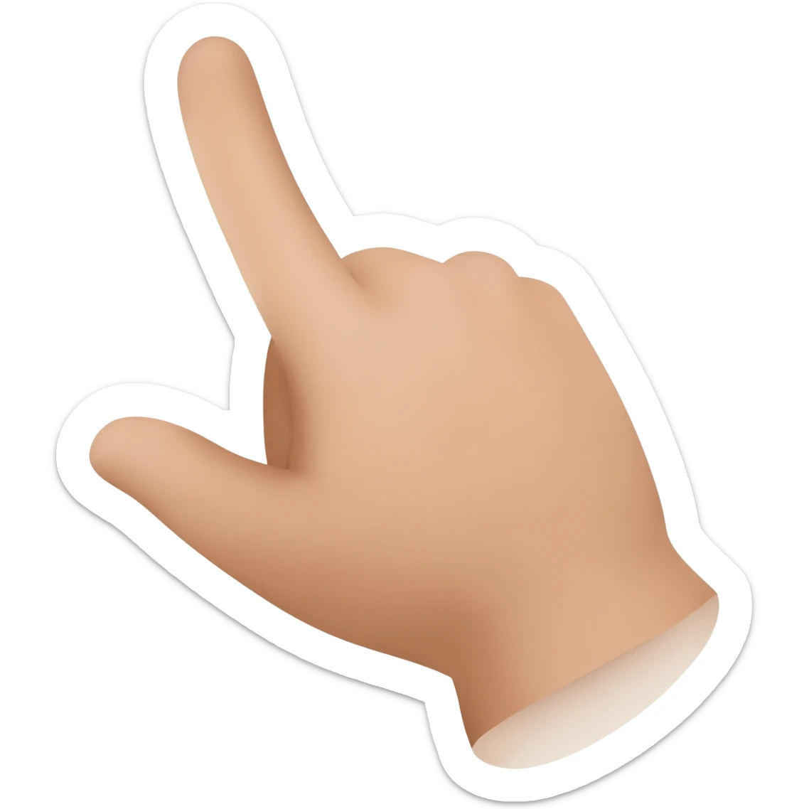 finger pointer hand tap sticker