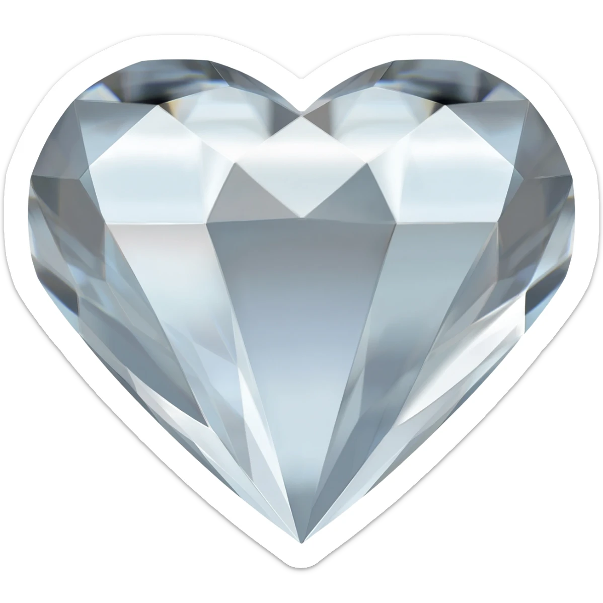 heart shape diamond sticker