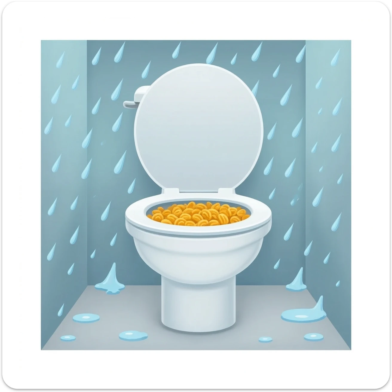 Cereal inside my toliet sticker