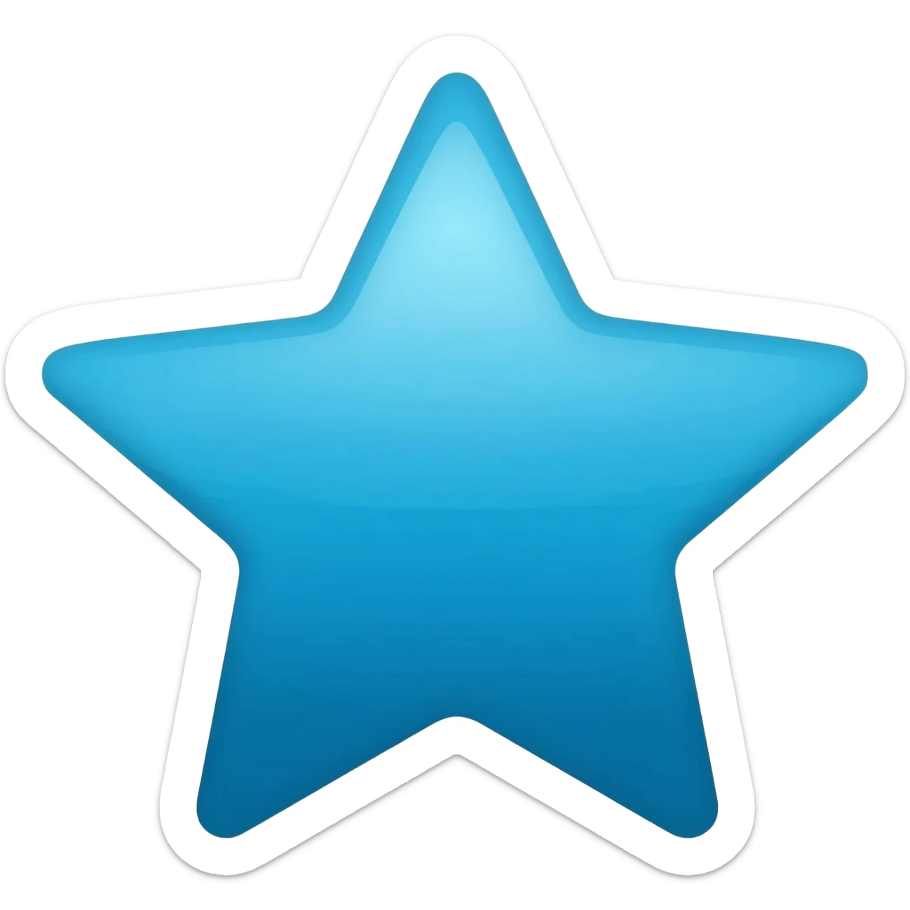 blue star sticker