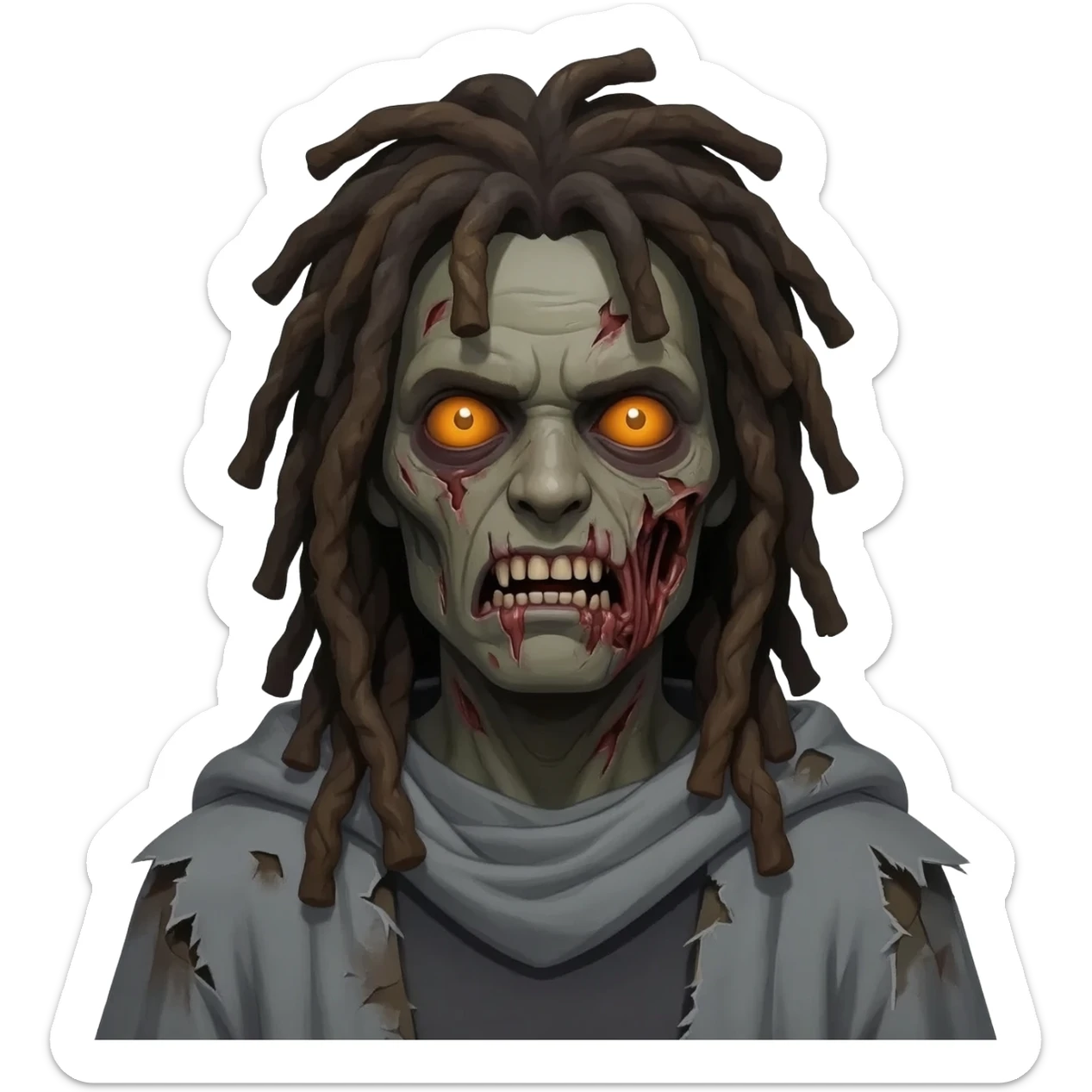 dreadhead zombie sticker