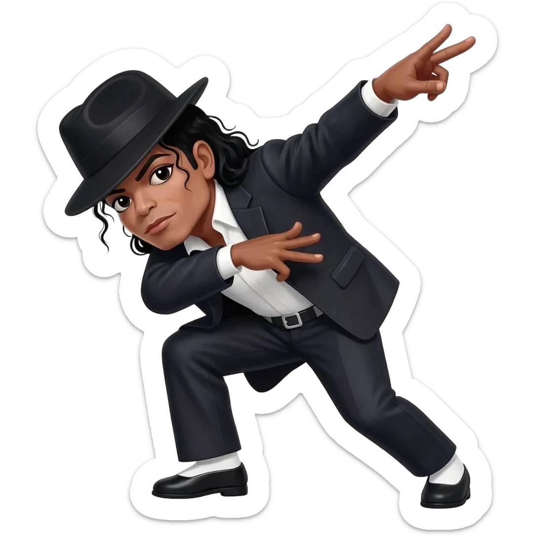 michael jackson bad dabbing dab sticker
