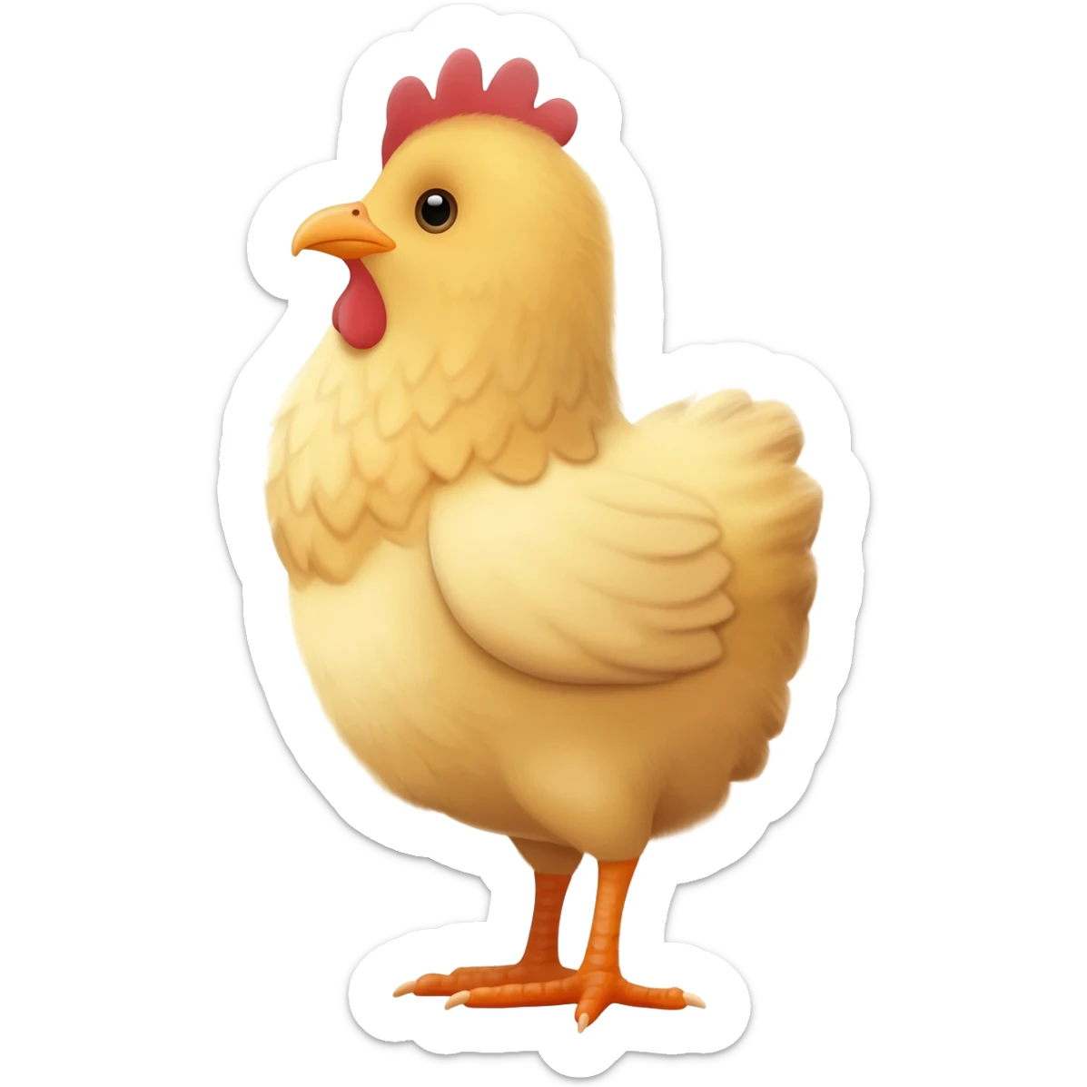 a baby chicken sticker