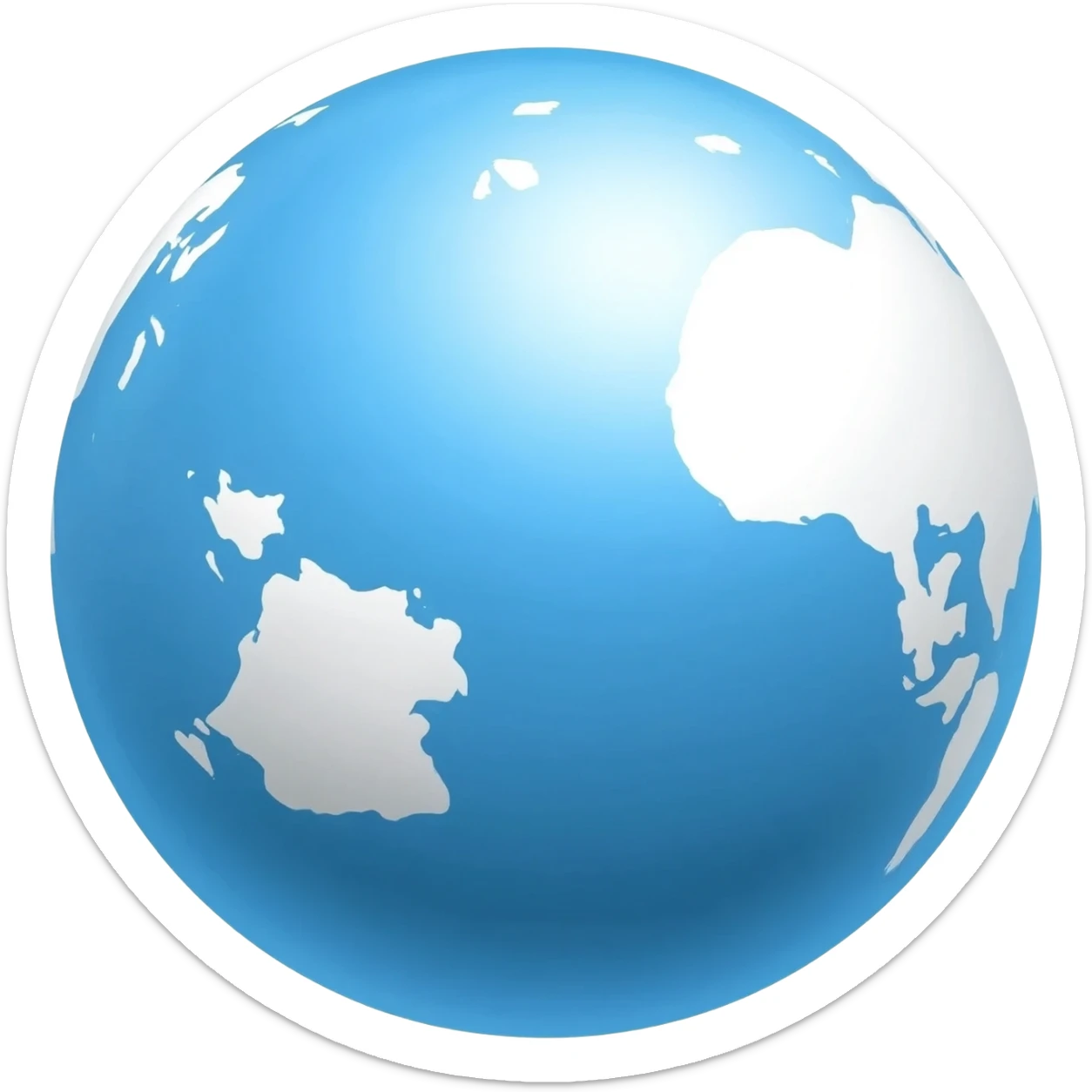 globe blue sticker