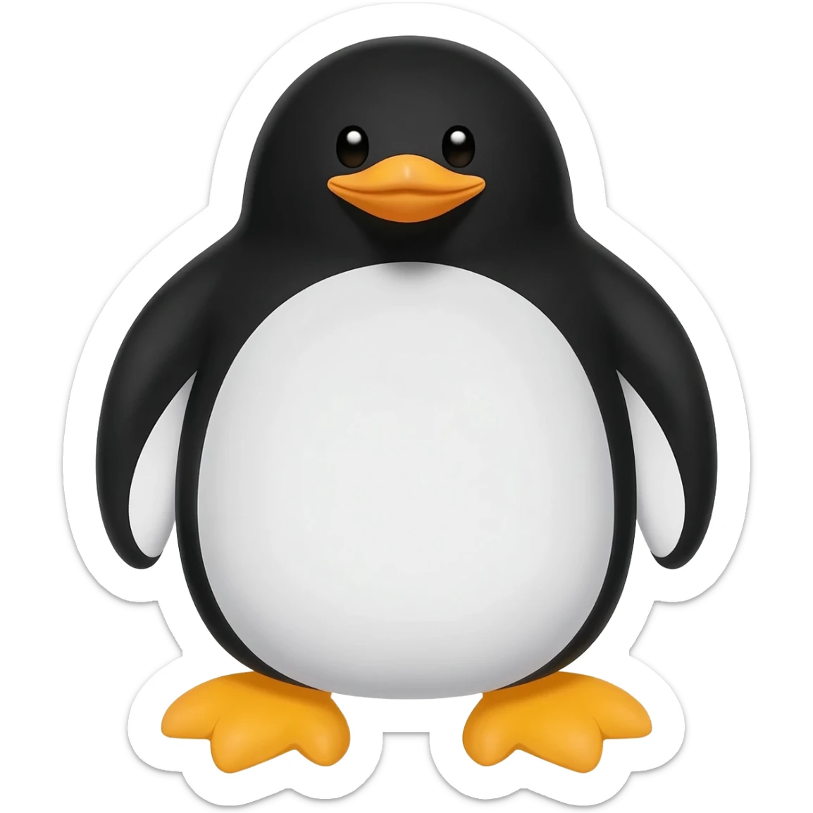 happy penguin sticker