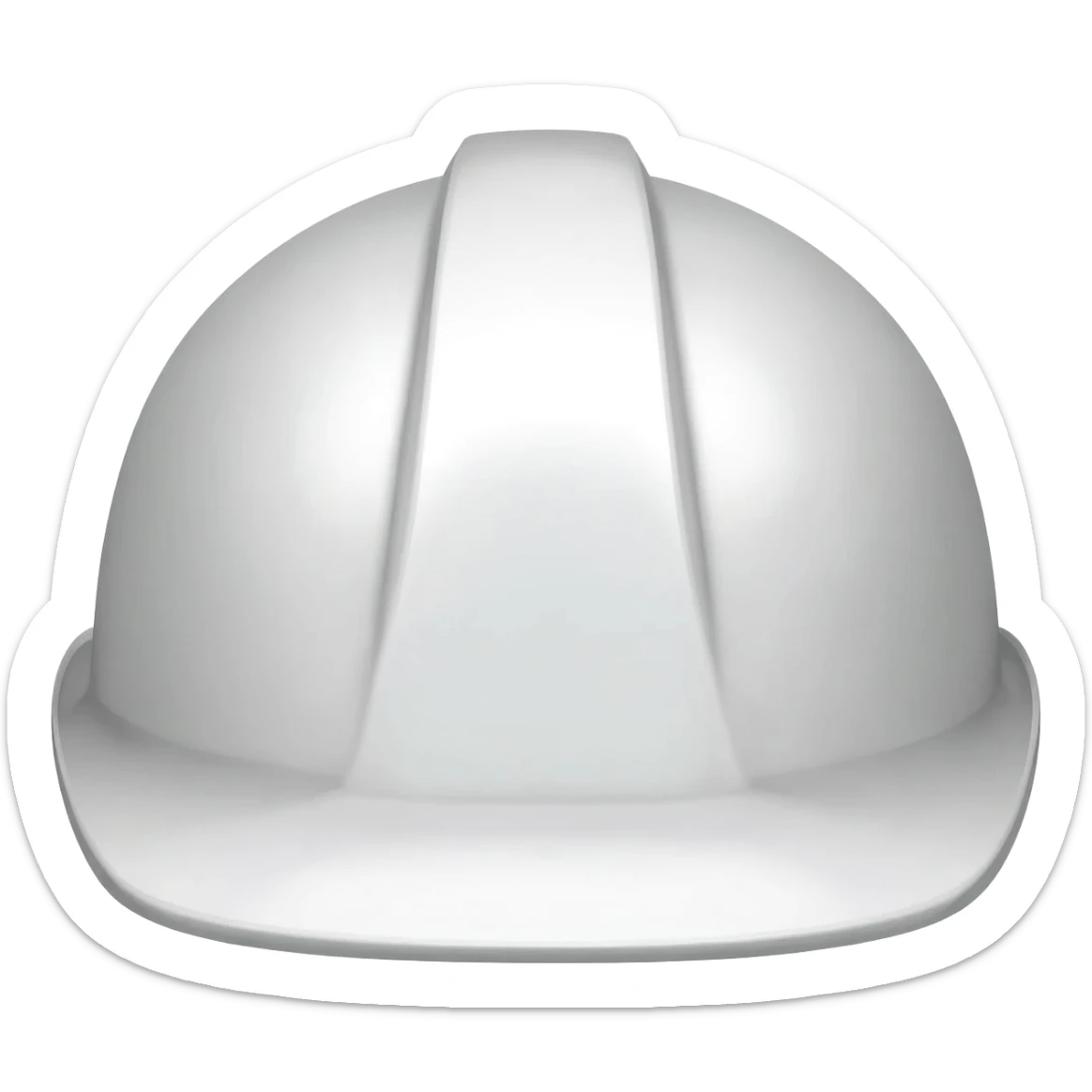 Puedes generar un casco de ingeniero civil  color blanco sticker