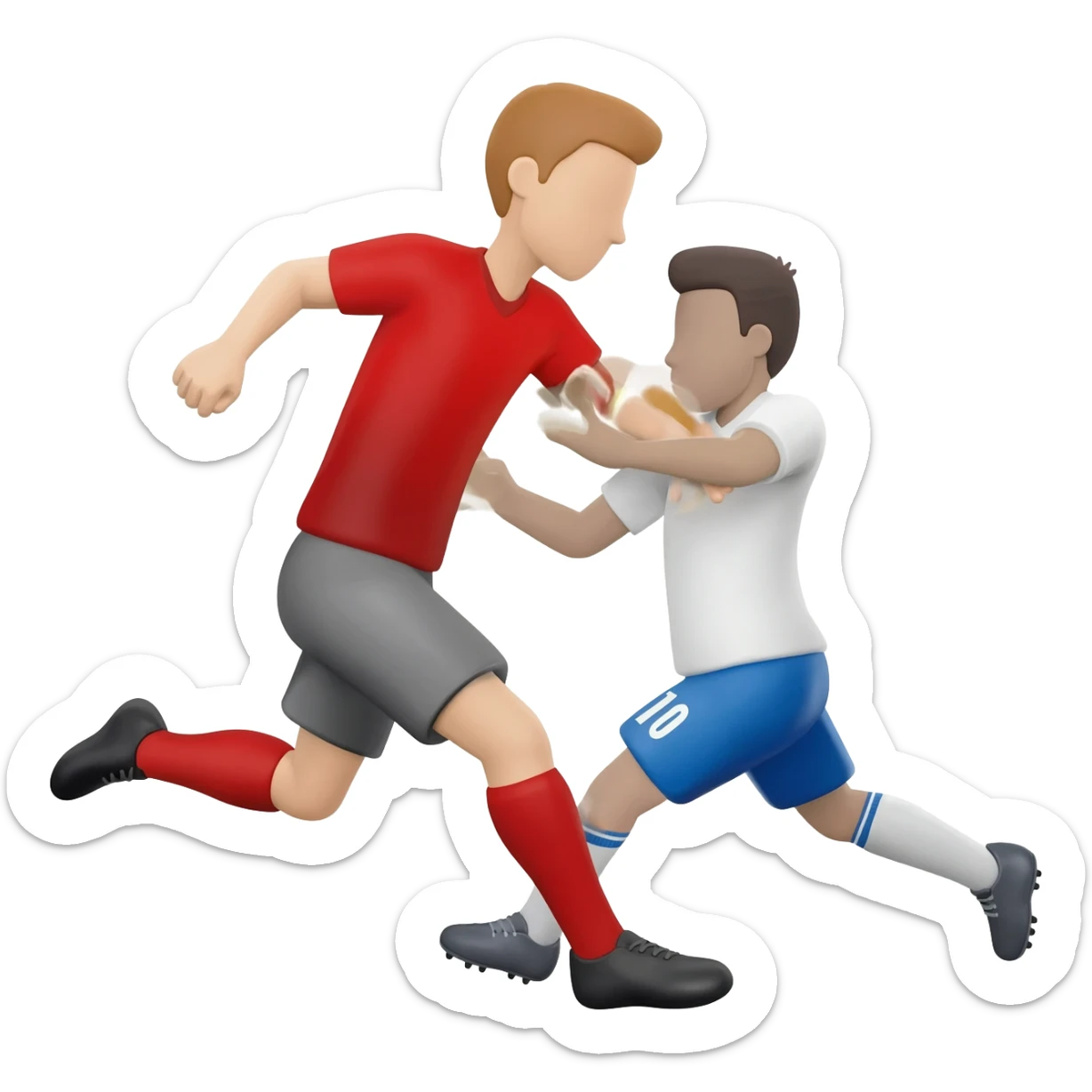 soccer tackle sticker
