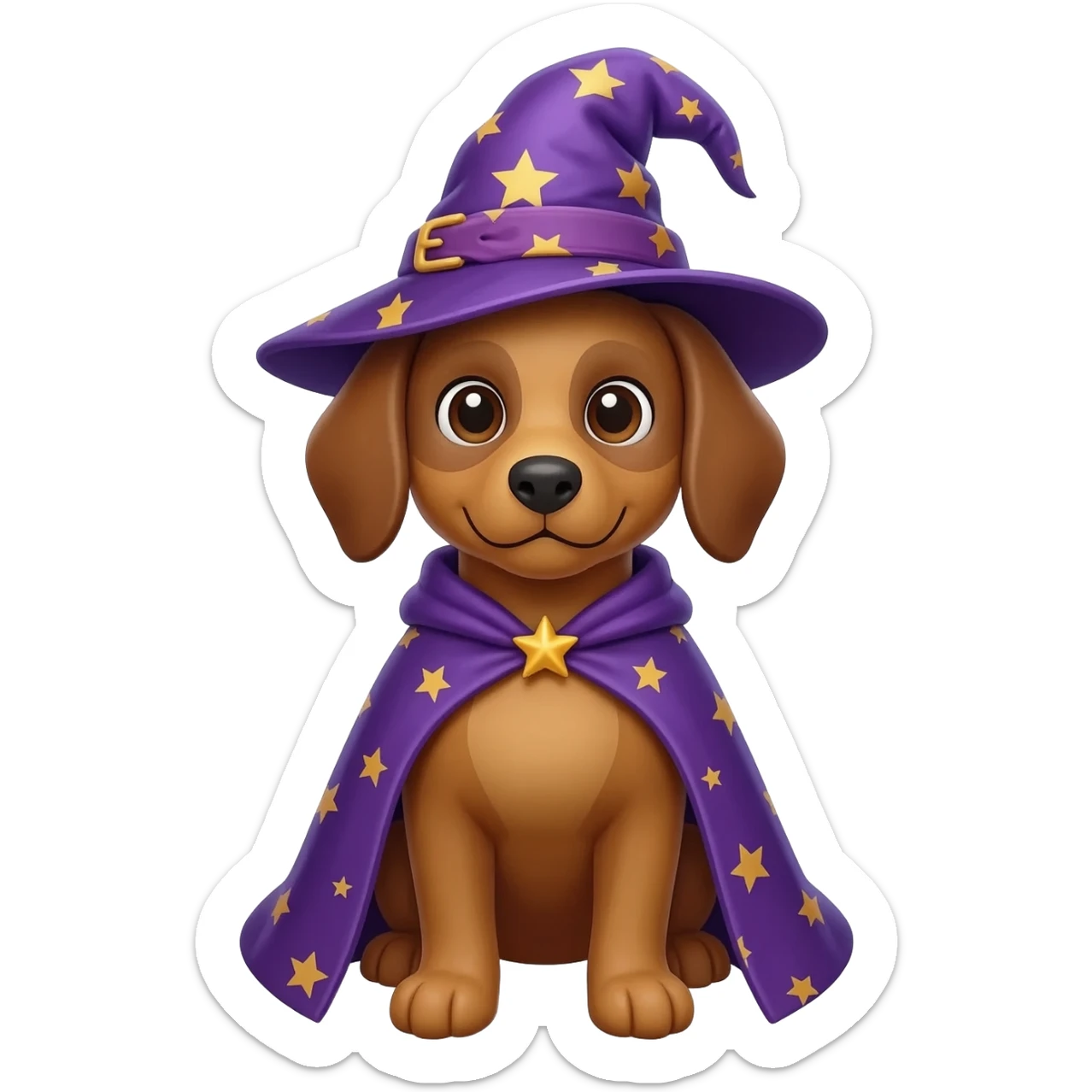 Dog wizard sticker