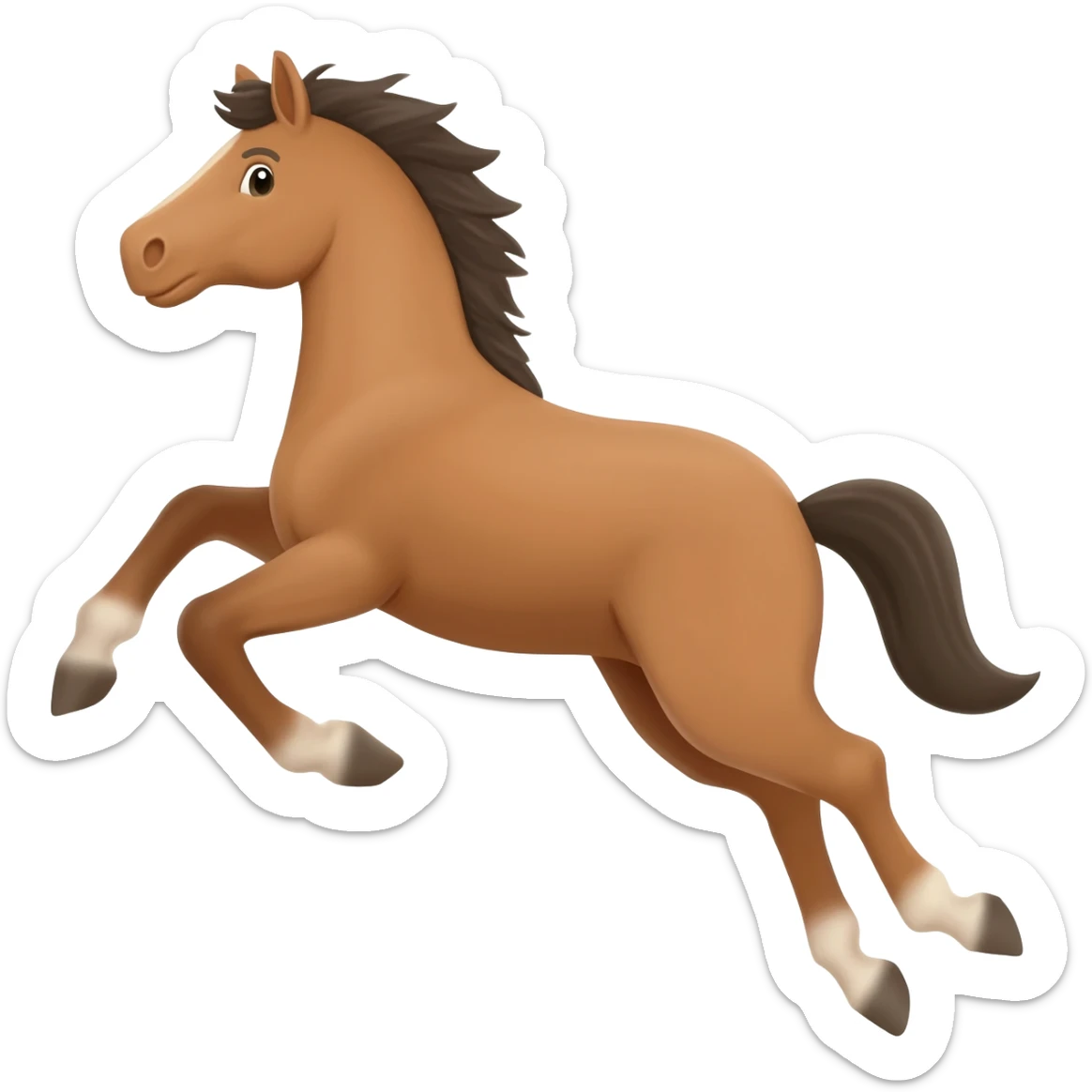 A horse jump sticker