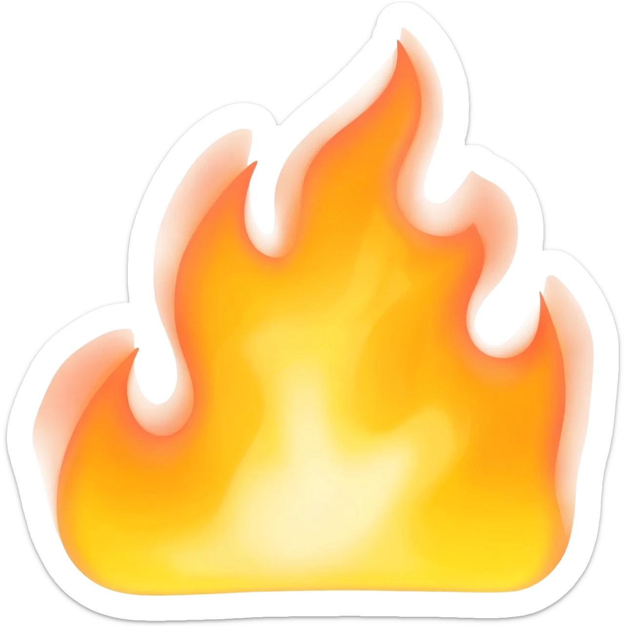 fire behind lightning sticker