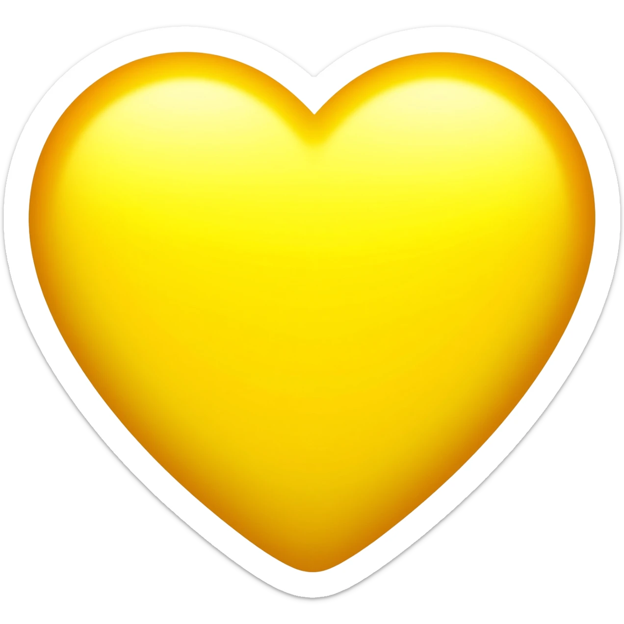 heart emoji with colour code #FFFFF0 sticker